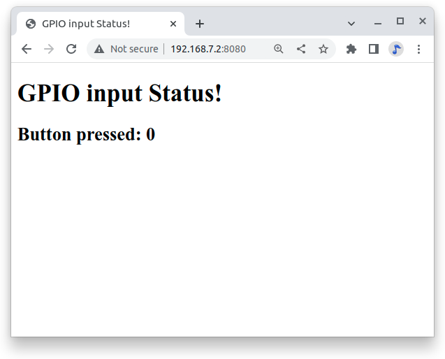 GPIO status